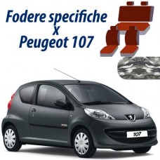 Coprisedili Peugeot 107 mimetico chiaro